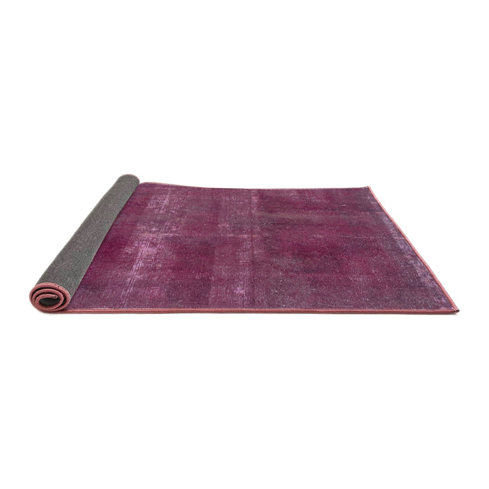 Sideview of Abstract Pink Plum Purple Modern Rug, abs2039