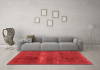 Machine Washable Abstract Red Modern Rug, wshabs2039red