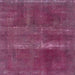 Square Abstract Pink Plum Purple Modern Rug, abs2039