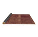 Sideview of Abstract Brown Modern Rug, abs2039brn