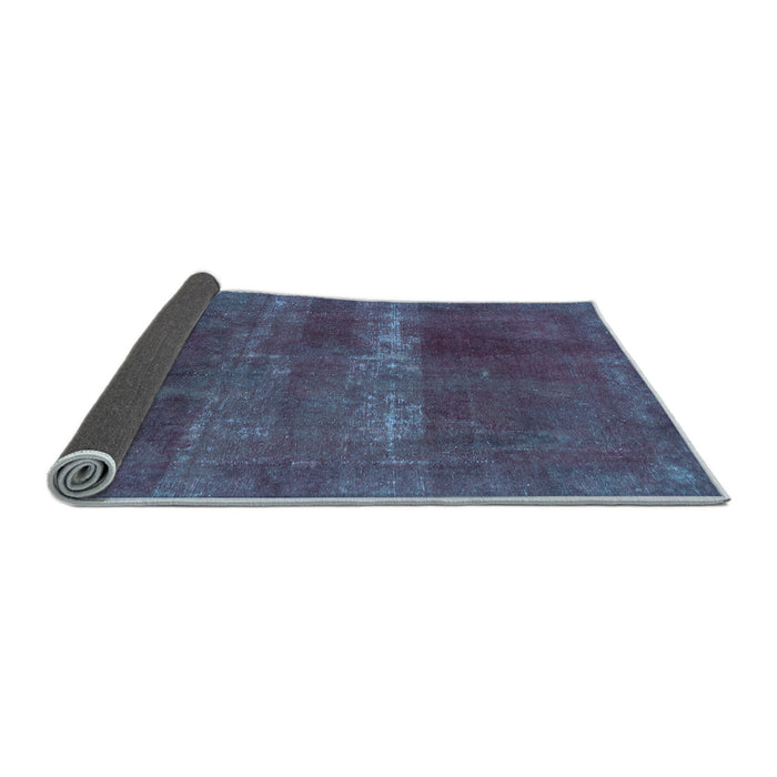 Sideview of Abstract Light Blue Modern Rug, abs2039lblu