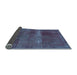 Sideview of Abstract Light Blue Modern Rug, abs2039lblu