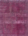 Machine Washable Abstract Pink Plum Purple Rug, wshabs2039