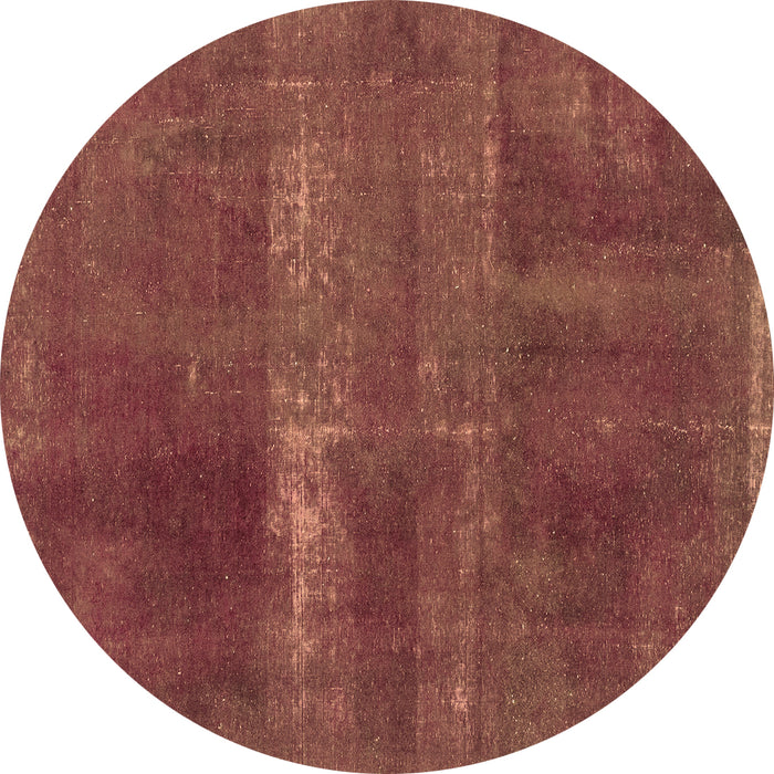 Round Machine Washable Abstract Brown Modern Rug, wshabs2039brn