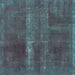 Square Abstract Turquoise Modern Rug, abs2039turq