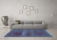 Machine Washable Abstract Light Blue Modern Rug, wshabs2039lblu