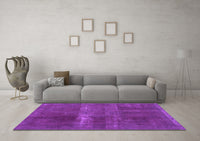 Machine Washable Abstract Purple Modern Rug, wshabs2039pur