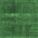 Square Abstract Emerald Green Modern Rug, abs2039emgrn