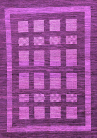 Checkered Purple Modern Rug, abs203pur