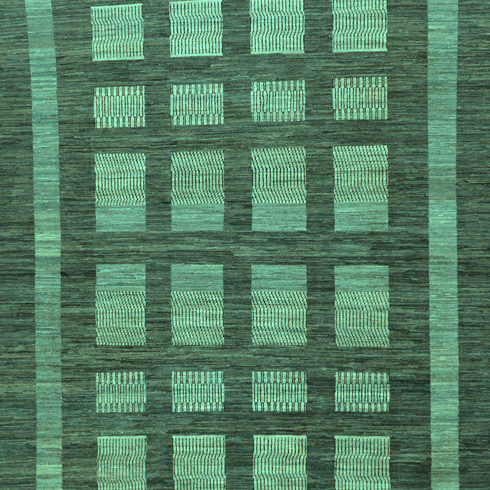 Checkered Turquoise Modern Rug, abs203turq