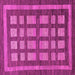 Square Checkered Pink Modern Rug, abs203pnk