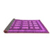 Sideview of Checkered Purple Modern Rug, abs203pur