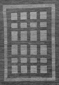 Checkered Gray Modern Rug, abs203gry