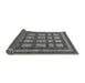 Sideview of Checkered Gray Modern Rug, abs203gry