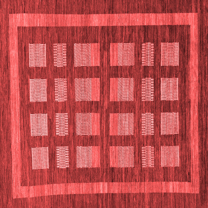 Checkered Red Modern Rug, abs203red