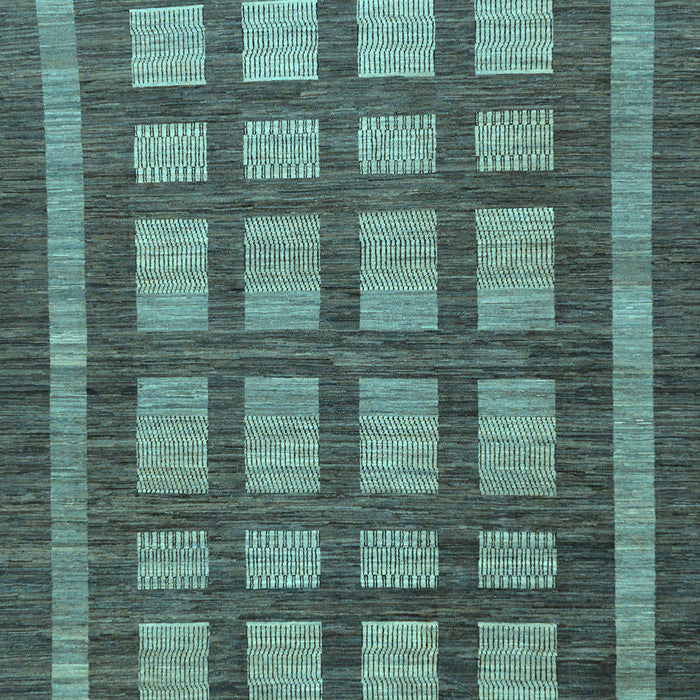 Checkered Light Blue Modern Rug, abs203lblu