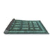 Sideview of Checkered Light Blue Modern Rug, abs203lblu