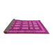 Sideview of Checkered Pink Modern Rug, abs203pnk