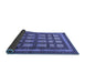 Sideview of Checkered Blue Modern Rug, abs203blu