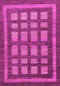 Checkered Pink Modern Rug, abs203pnk