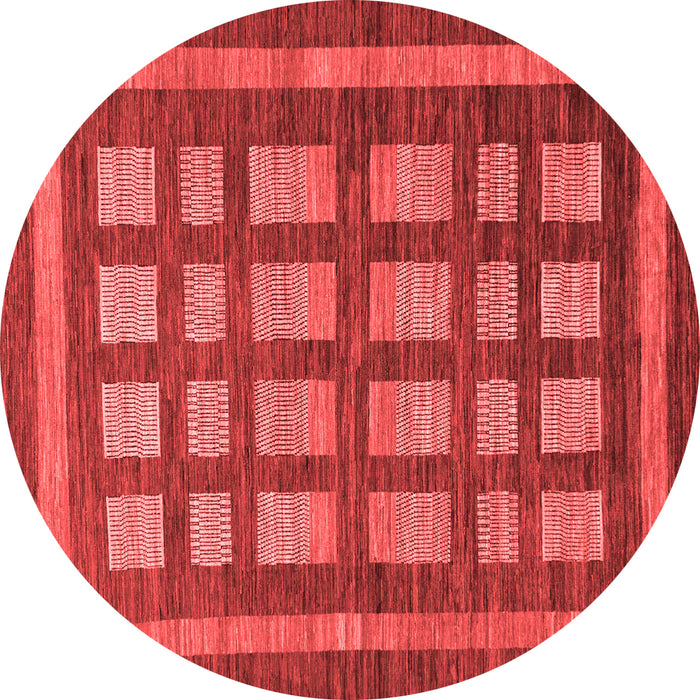 Checkered Red Modern Rug, abs203red