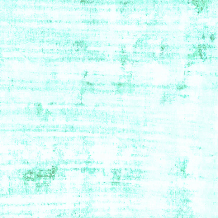 Square Machine Washable Solid Turquoise Modern Area Rugs, wshabs2040turq