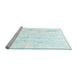 Sideview of Machine Washable Solid Light Blue Modern Rug, wshabs2040lblu