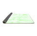 Sideview of Solid Green Modern Rug, abs2040grn