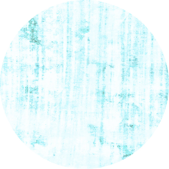 Round Machine Washable Solid Light Blue Modern Rug, wshabs2040lblu