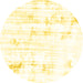 Round Solid Yellow Modern Rug, abs2040yw