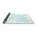 Sideview of Solid Light Blue Modern Rug, abs2040lblu