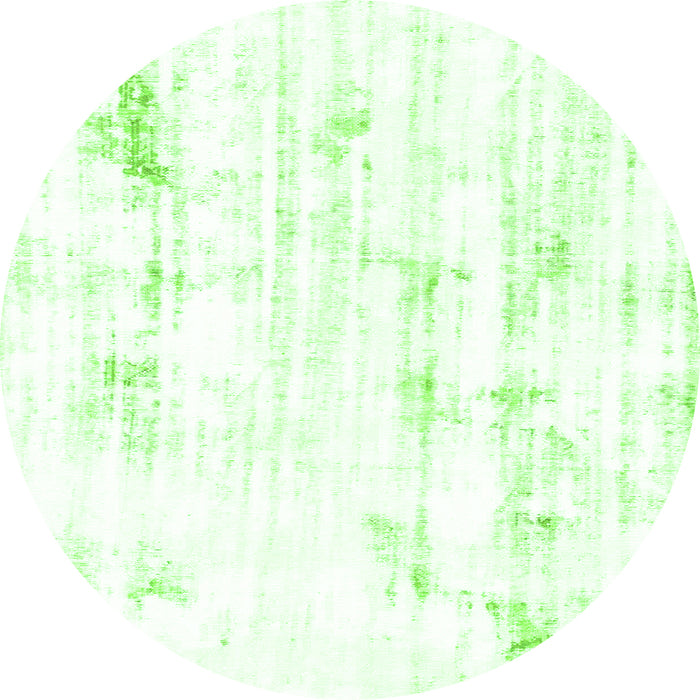 Round Solid Green Modern Rug, abs2040grn