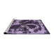 Sideview of Machine Washable Abstract Purple Haze Purple Rug, wshabs2041