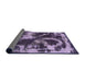 Sideview of Abstract Purple Modern Rug, abs2041