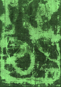 Abstract Green Modern Rug, abs2041grn