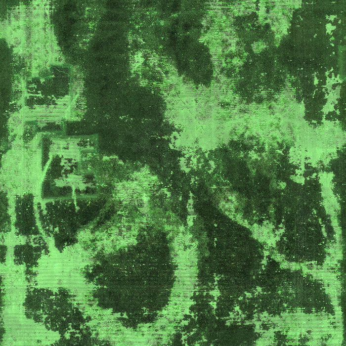 Abstract Green Modern Rug, abs2041grn