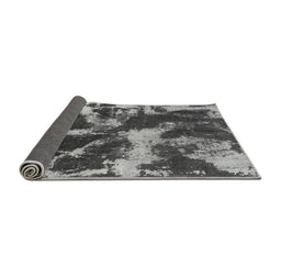 Sideview of Abstract Gray Modern Rug, abs2041gry