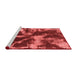 Modern Red Washable Rugs