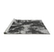 Sideview of Machine Washable Abstract Gray Modern Rug, wshabs2041gry