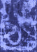 Machine Washable Abstract Blue Modern Rug, wshabs2041blu