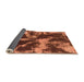 Sideview of Abstract Orange Modern Rug, abs2041org