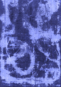 Abstract Blue Modern Rug, abs2041blu