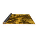 Sideview of Abstract Yellow Modern Rug, abs2041yw