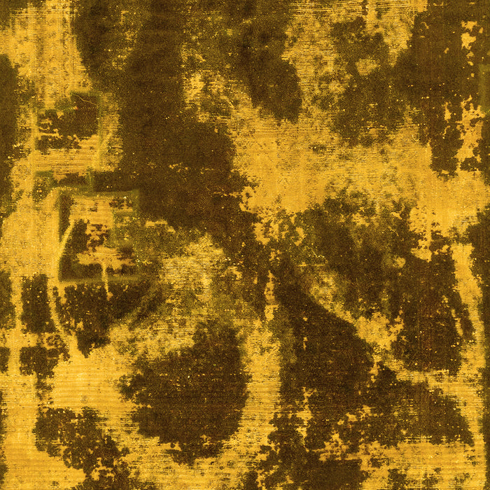 Machine Washable Abstract Yellow Modern Rug, wshabs2041yw