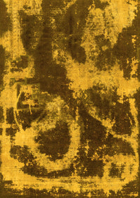 Abstract Yellow Modern Rug, abs2041yw