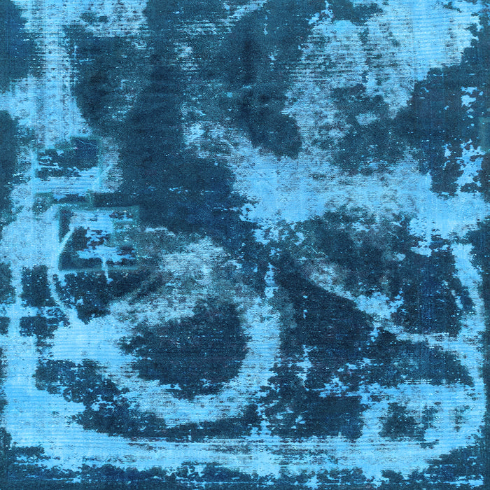 Square Abstract Light Blue Modern Rug, abs2041lblu