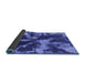 Sideview of Abstract Blue Modern Rug, abs2041blu