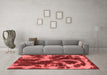 Modern Red Washable Rugs