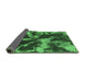 Sideview of Abstract Emerald Green Modern Rug, abs2041emgrn