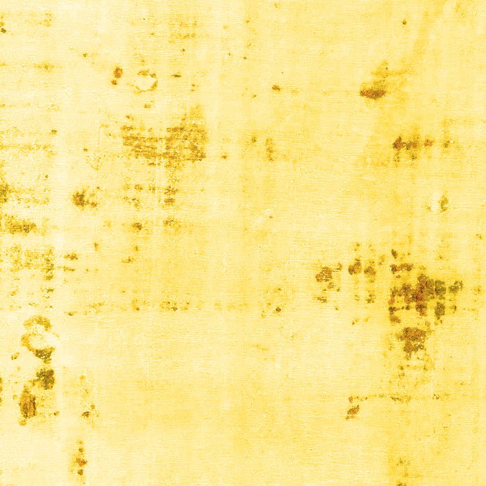 Machine Washable Solid Yellow Modern Rug, wshabs2042yw